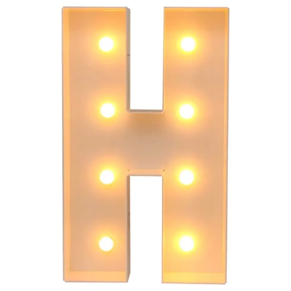 Gigantiska Bokstäver med LED-Lampor