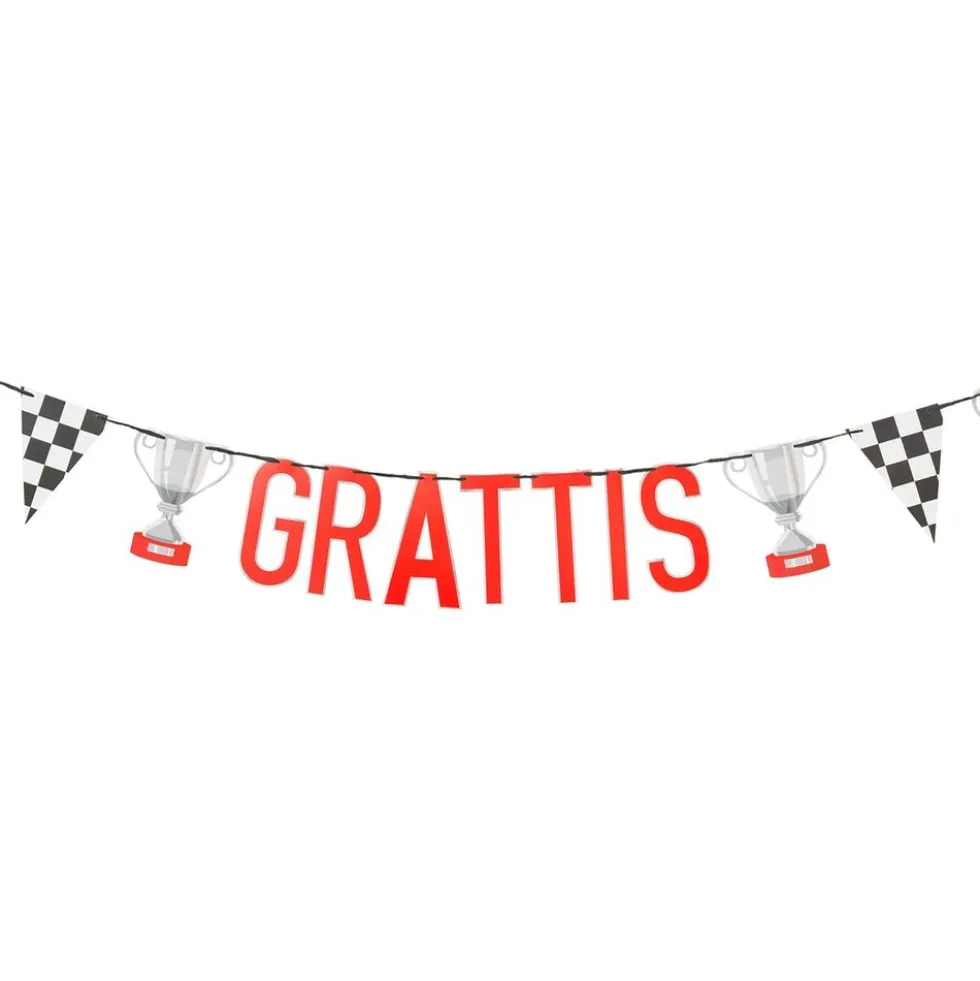 Girlang Grattis Racerbil