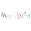 Girlang Happy Birthday Regnbågsskimrande