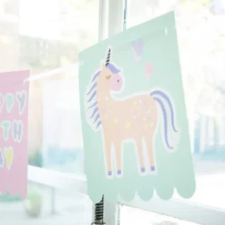 Girlang Happy Birthday Unicorns & Rainbows