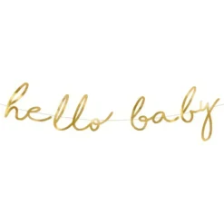Girlang Hello Baby Guld Metallic