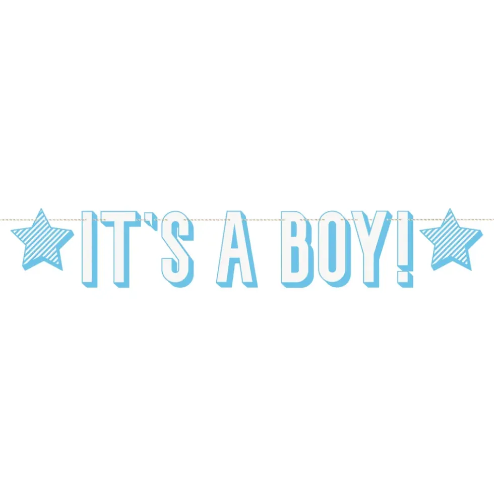 Girlang Its a Boy Blå