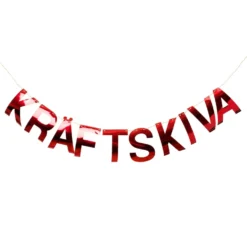 Girlang Kräftskiva Röd