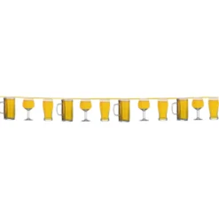 Girlang med Ölglas