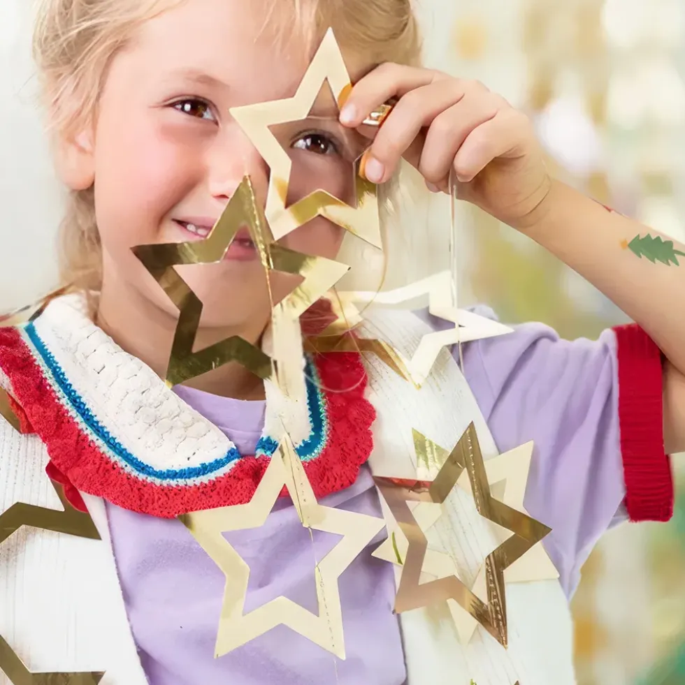 Girlang med Stjärnor Guld
