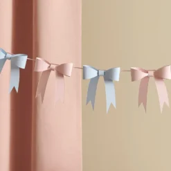 Girlang Rosett Blå/Rosa
