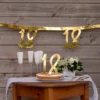 Girlang Siffra Guld Metallic