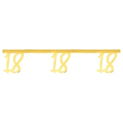 Girlang Siffra Guld Metallic