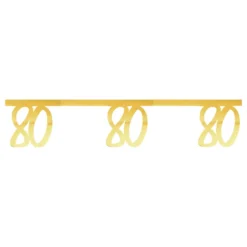 Girlang Siffra Guld Metallic