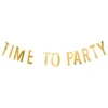 Girlang Time To Party Guldfolie