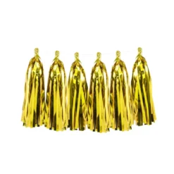 Girlang Tofsar Guldmetallic