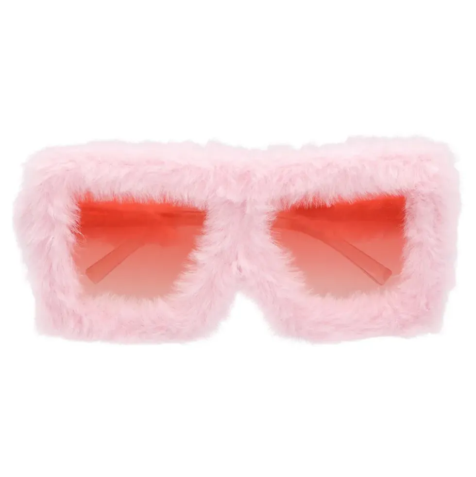 Glasögon Fluffiga Rosa