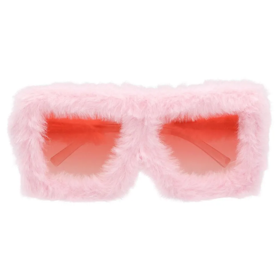 Glasögon Fluffiga Rosa