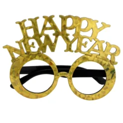 Glasögon Happy New Year Guld