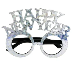 Glasögon Happy New Year Silver