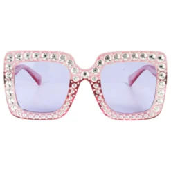 Glasögon Rosa med Strass