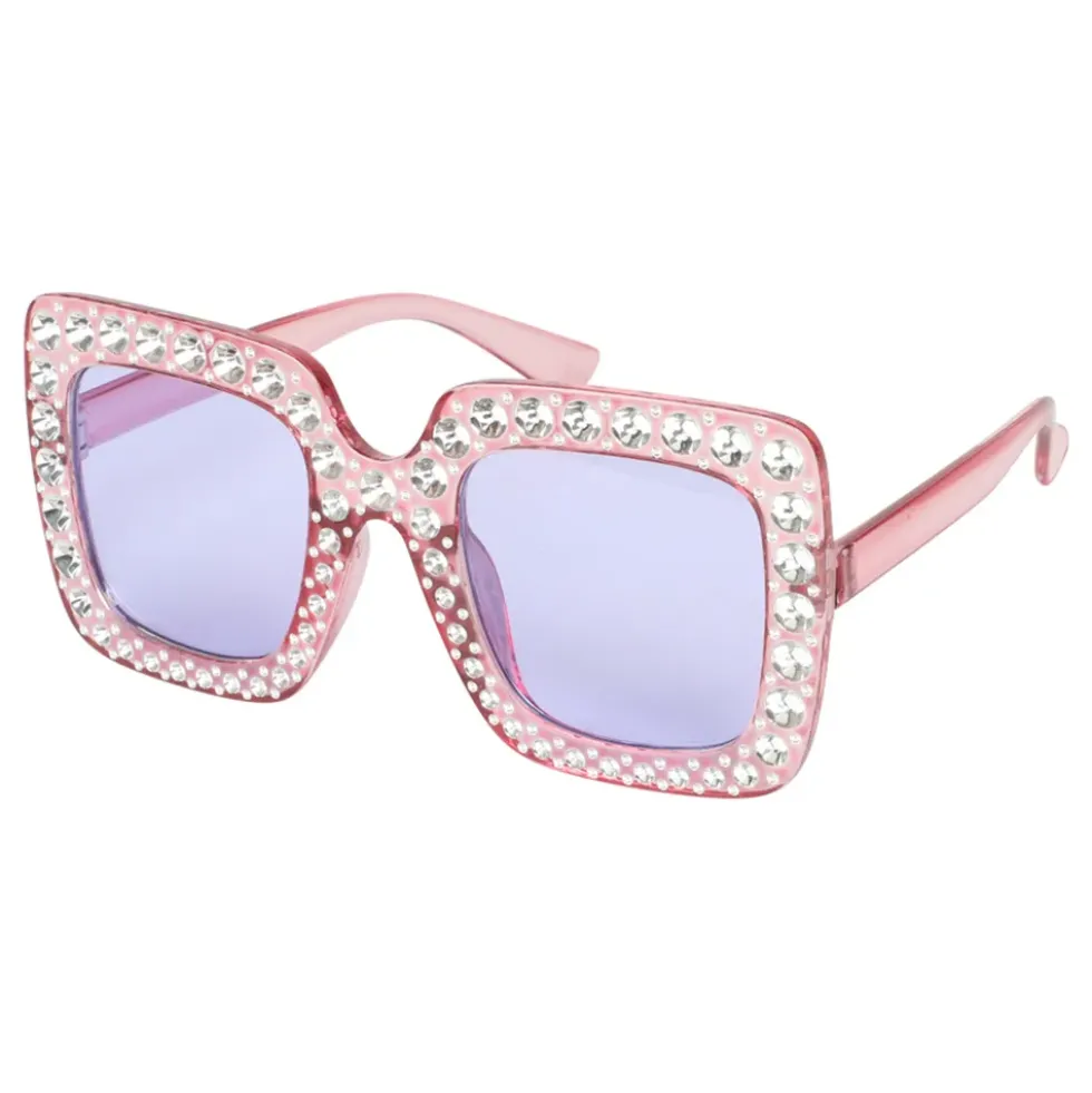 Glasögon Rosa med Strass