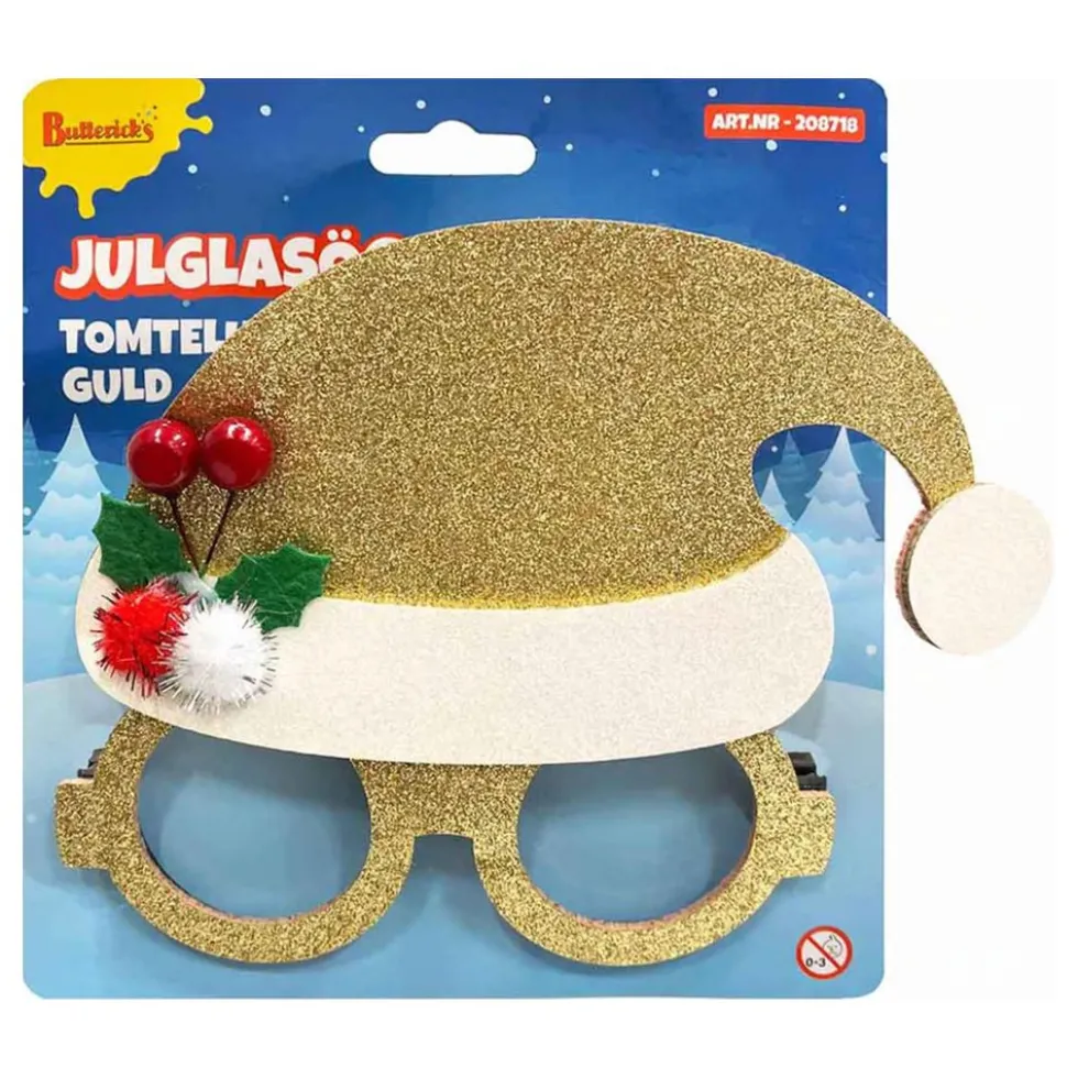 Glasögon Tomteluva Guld