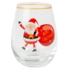 Glas med Tomte Merry Christmas