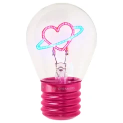 Glödlampsformad Bordslampa Planet Heart