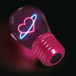 Glödlampsformad Bordslampa Planet Heart