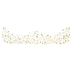 Glitterfräknar Stjärnor Guld