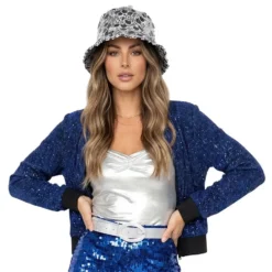 Glitterjacka Blå