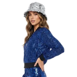 Glitterjacka Blå