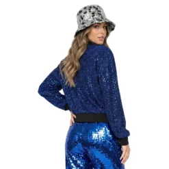 Glitterjacka Blå
