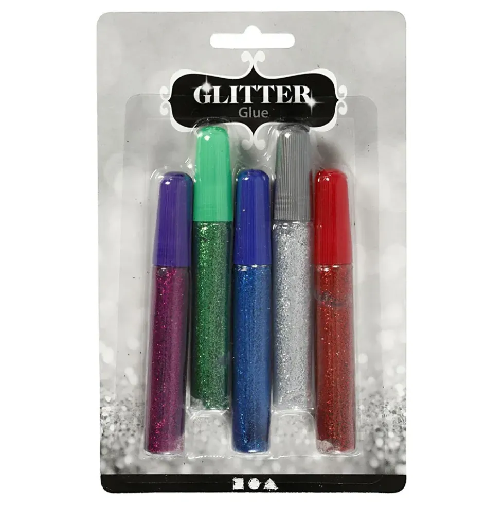 Glitterlim Mixade Färger