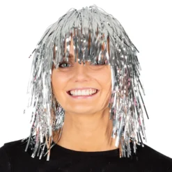 Glitterperuk Silver