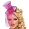 Glittrig Minihatt Rosa