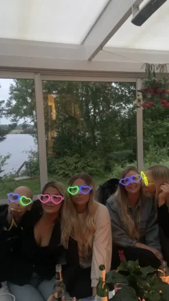 Glowsticksglasögon Hjärtan