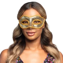 Ögonmask Paljett Venice Guld