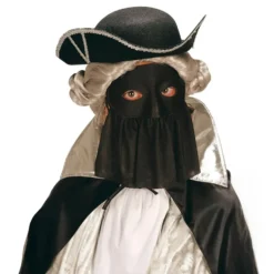 Ögonmask Svart med Slöja