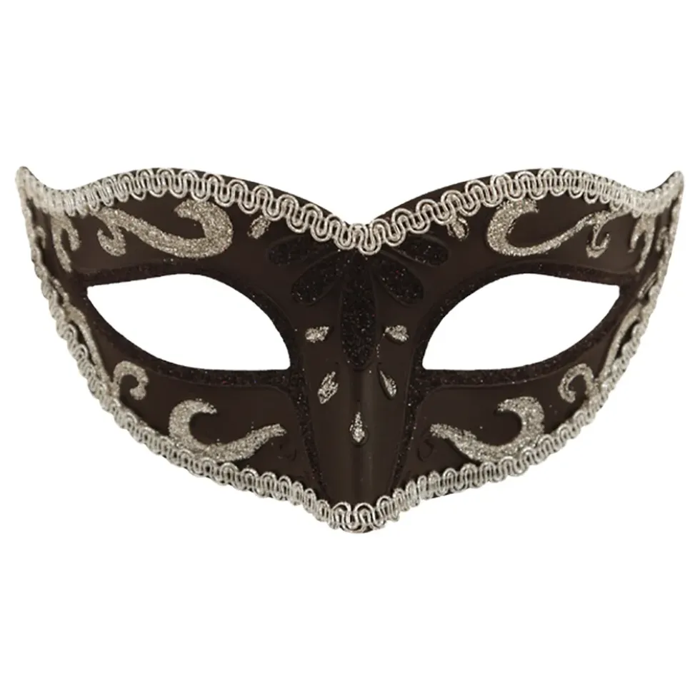 Ögonmask Svart/Silver