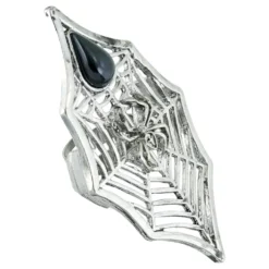 Gotisk Ring i Metall Spindel