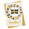 Gratulationskort Sverige Grattis
