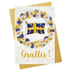Gratulationskort Sverige Grattis