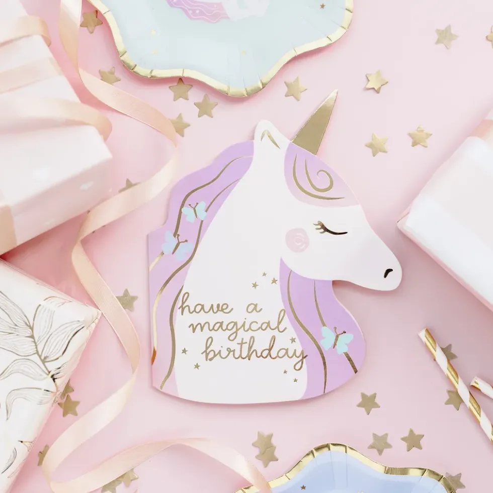 Gratulationskort Unicorn