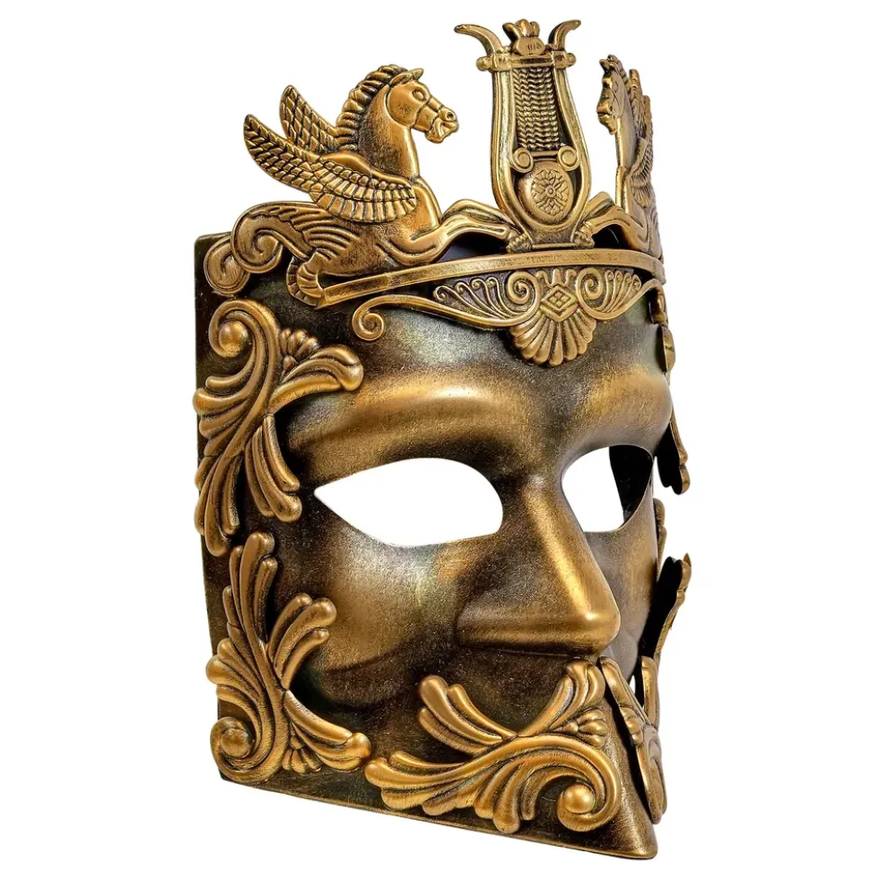 Grekisk Mask Guld