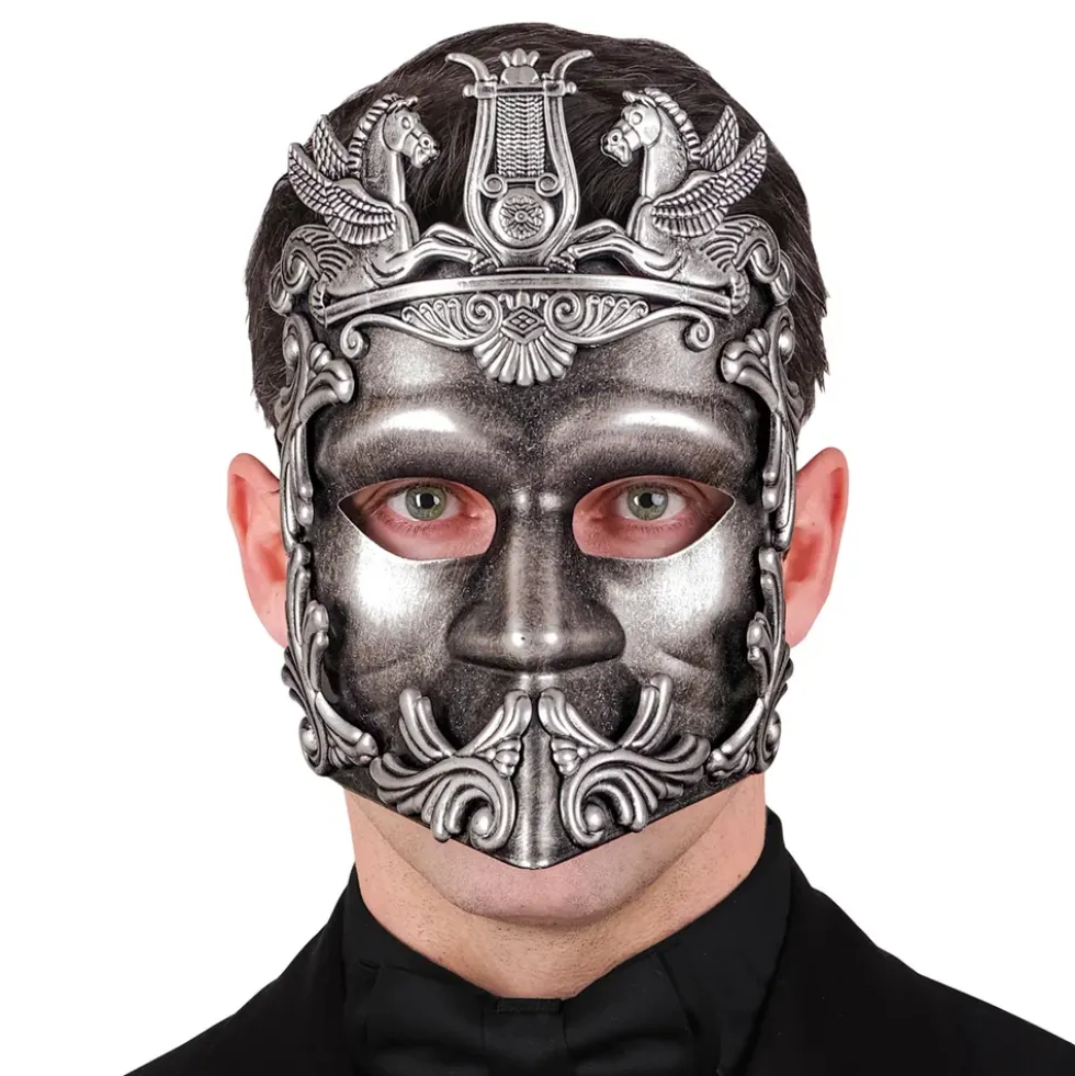 Grekisk Mask Silver