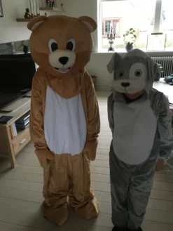 Grå Hund Barn Maskeraddräkt