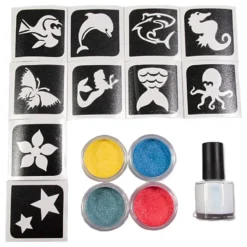 Grimas Sparkling Powder Tatueringsset Aqua
