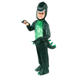 Grön Dinosaurie Barn Maskeraddräkt