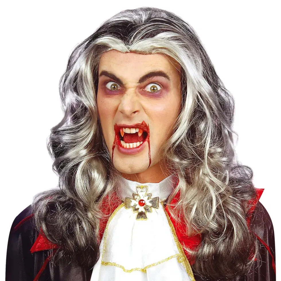 Grå Vampyrperuk