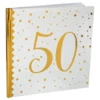Gästbok 50 Vit/Guld