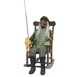 Gungande Fiskare Zombie Animerad Prop