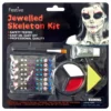 Halloweensmink Skelett med Juveler