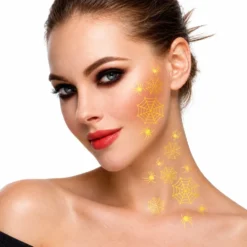 Halloween Tatueringar Guld